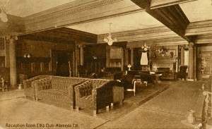 Reception Room, Elks Club, Alameda, California                          